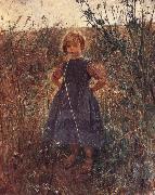 Fritz von Uhde Little Heathland Princess Spain oil painting artist